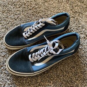 Blue Old Skool Vans, size 8 in mens